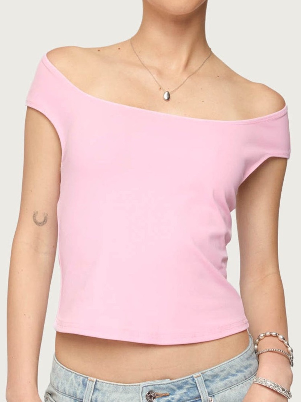 Edikted Scoop Back Pink Top